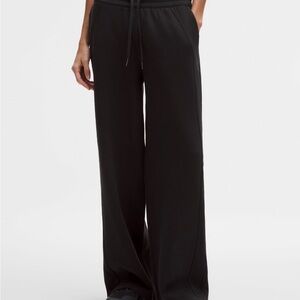 lululemon athletica Black Scuba Wide-Leg Pants
